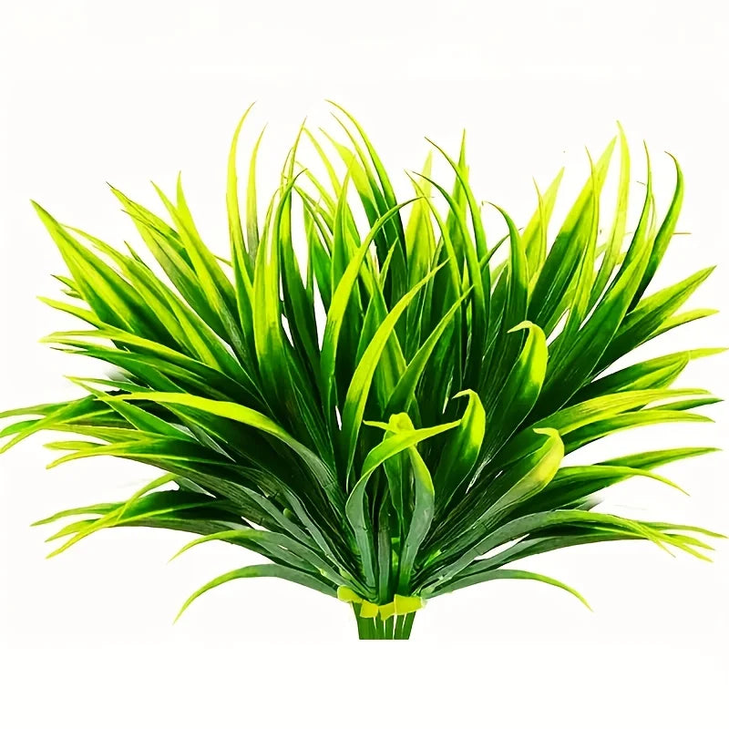 plantes artificielles herbe fine extérieures modernes vert rouge violet pièces