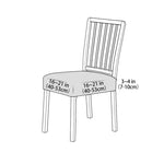 housse chaise gris clair feuilles stylisées élastique moderne protection siège polyester