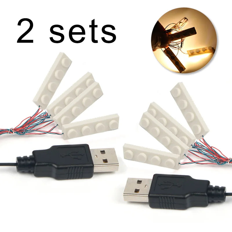 briques lego lumineuses vert bleu rouge blanc orange jaune rose usb câbles moderne ludique