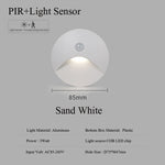 applique murale led 3w blanc chaud moderne capteur mouvement pire résistant 110v 220v