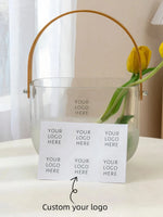 stickers transparents personnalisables lettrage cursive coeurs moderne minimaliste adhésifs papier autocollant thank you small