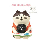 statuettes chats cartoon ailes blancs noirs decoration maison jardin collection erotique