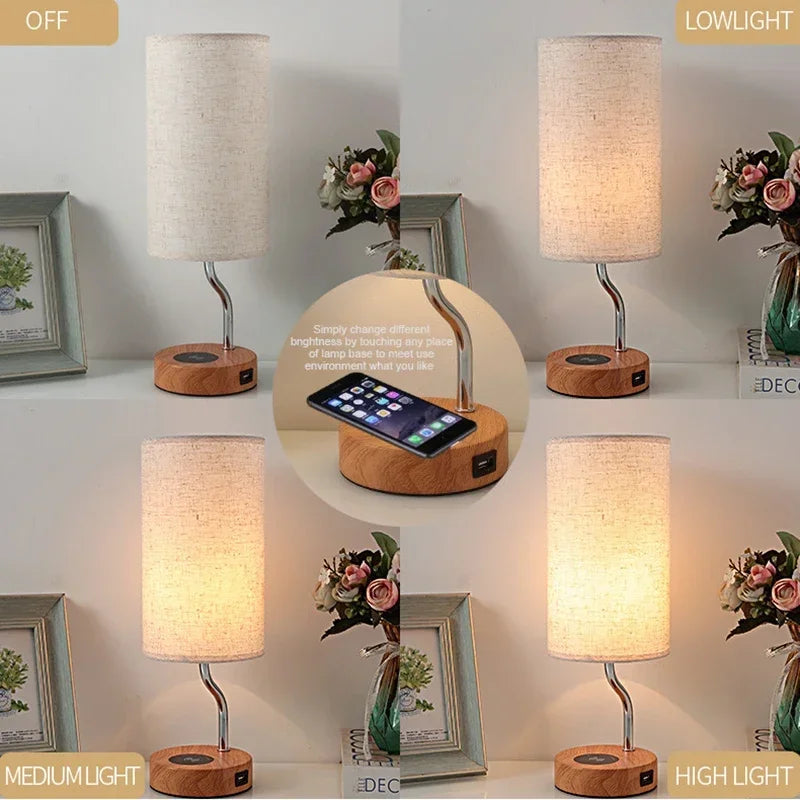 Lampe de chevet LED avec intensité variable 3 niveaux