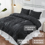 Texture douce et luxueuse de la housse de couette