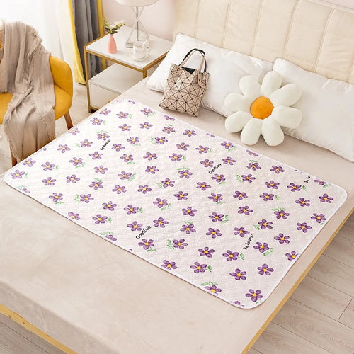 tapis sol moderne imperméable lit bébé motif coeur fleur couleur rouge bleu