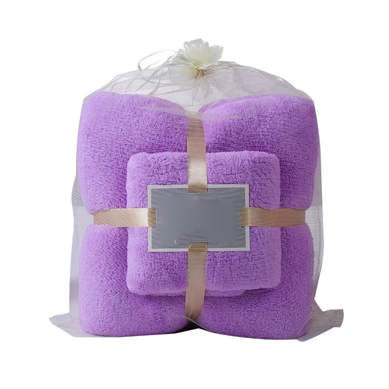 serviette face absorption rapide toilette polyester coton rose beige vert blanc bleu violet douce