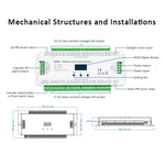 contrôleur d'éclairage escalier détecteur mouvement PIR blanc led strip moderne 12VDC câble affichage oled