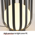lampe solaire extérieure moderne noire rayures verticales support plante décorative