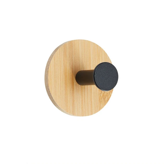 porte serviettes adhésif moderne bois naturel noir blanc gris vert marron unique utilisation multiple