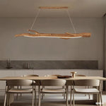 lampe suspendue moderne rustique bois naturel blanc opacité chambre salon