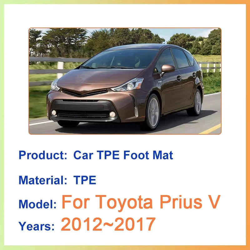 tapis sol voiture noir anti dérapant imperméable anti salissures facile nettoyage moderne toyota prius