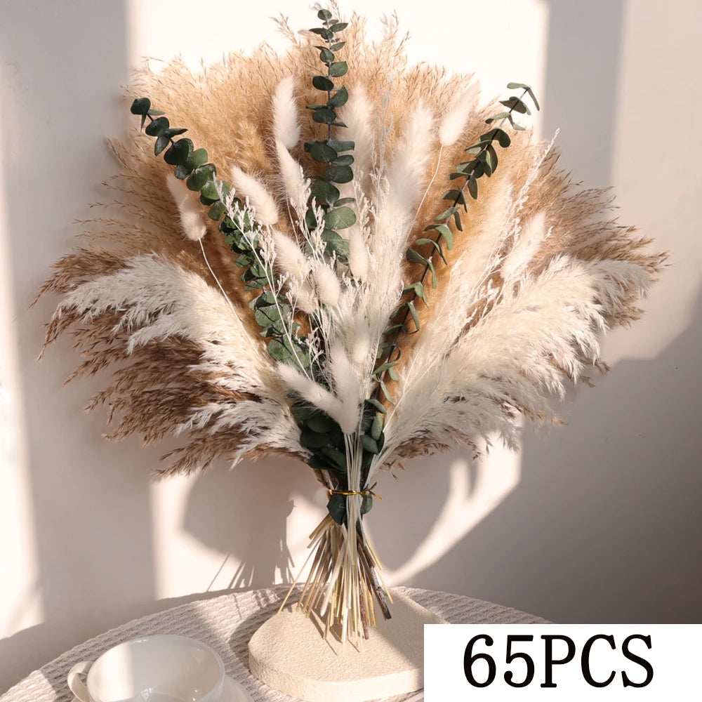 Bouquet fleurs séchées naturel varié rustique décoration maison anniversaire fêtes