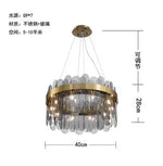 suspension lumineuse moderne or blanc rondes transparentes 90 260V 249 2000lm