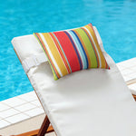 coussin moderne polypropylene rectangle blanc rayures utilisation décoration voiture 28x40cm imprimé nordique