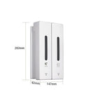distributeur savon liquide moderne noir blanc adhésif sans perçage grande capacité minimaliste opaques