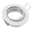 Anneau fixation LED noir argent chrome doré moderne