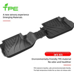 tapis sol voiture noir rayures horizontales moderne protection tpe easy clean