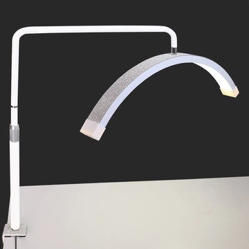 lampe led annulaire blanc transparent moderne 40w clips fixation adaptable stepless dimmer