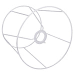 abat jour structure métallique blanc industriel minimaliste suspension fil cage protection ampoule