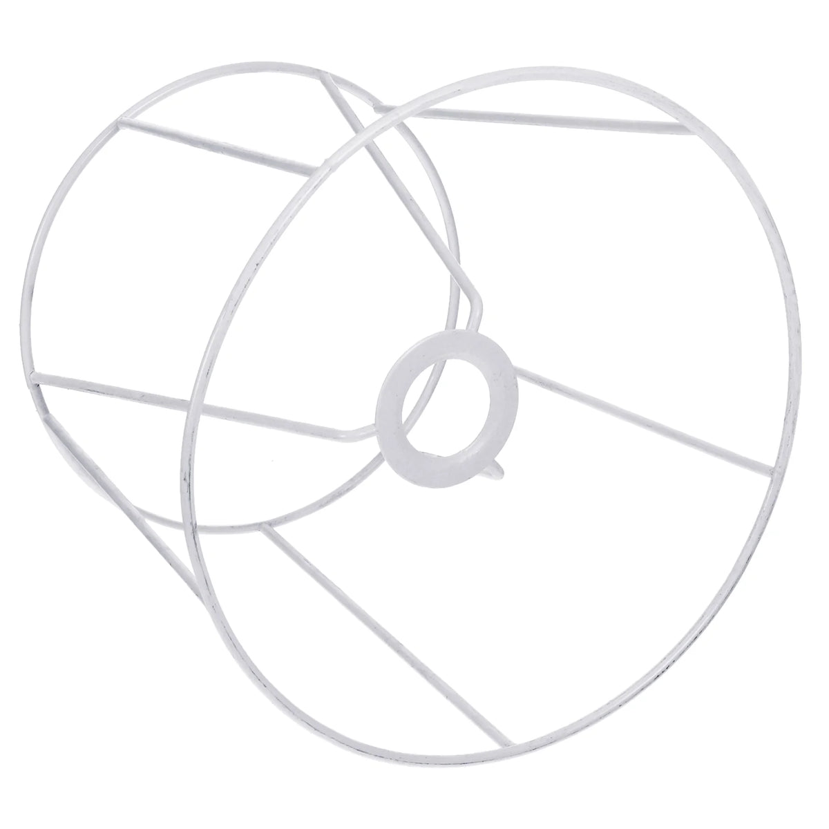 abat jour structure métallique blanc industriel minimaliste suspension fil cage protection ampoule