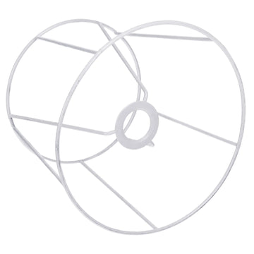abat jour structure métallique blanc industriel minimaliste suspension fil cage protection ampoule
