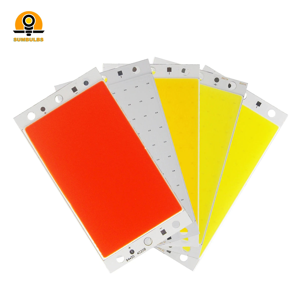 panneau led rouge blanc jaune 94x50mm modernes 16w 1600lm 12v