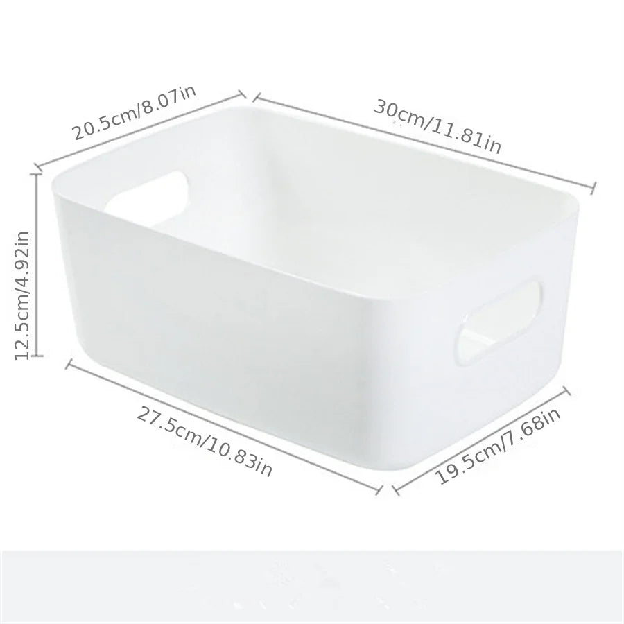 boîtes rangement blancs poignées réutilisables plastique pp modernes multifonctionnelles