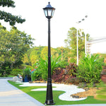 lampe rue dorée texture classique ornements floraux éclairage extérieur ip65 led aluminium