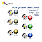 panneau led 1w 12v blanc rouge vert bleu 10mm alu smd3030 120deg moderne