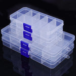 boîtes rangement transparentes plastique poignées modernes pratiques compartiments réglables bijoux oreilles