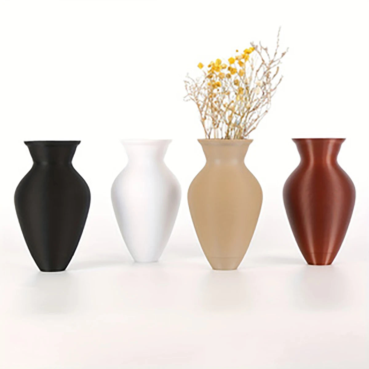 vases blancs modernes décoration murale mat matériaux opaques différentes tailles disponibles