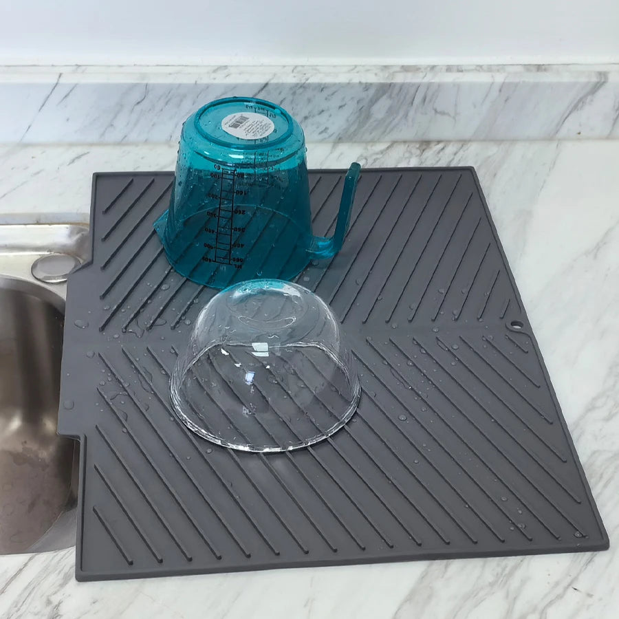 tapis isolation thermique silicone antidérapant respectueux environnement gris classique multifonctionnel haute temperature