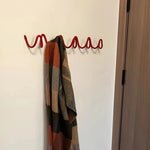 crochet mural moderne rouge spirale crochets fixé sacs pullsCALENDRIERporte clés