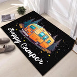 tapis d'entrée moderne antibactérie antidérapant 30x50cm 40x60cm 50x80cm motif camping bienvenue