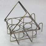 cage bouteilles argentée métal moderne organisation labo échantillons réactifs portable