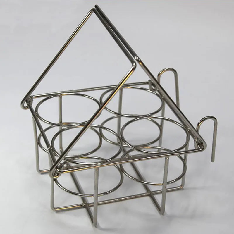 cage bouteilles argentée métal moderne organisation labo échantillons réactifs portable