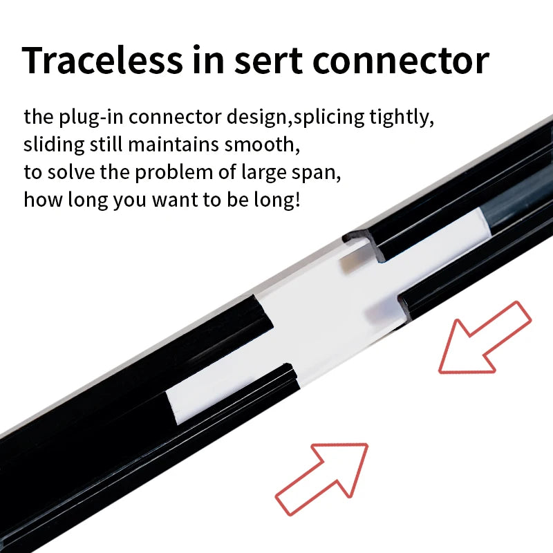 Installation facile du kit de rail sur une surface en verre