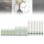 aiguilles montre vert clair noir blanc lisses modernes horloges murales remplacement bricolage quartz