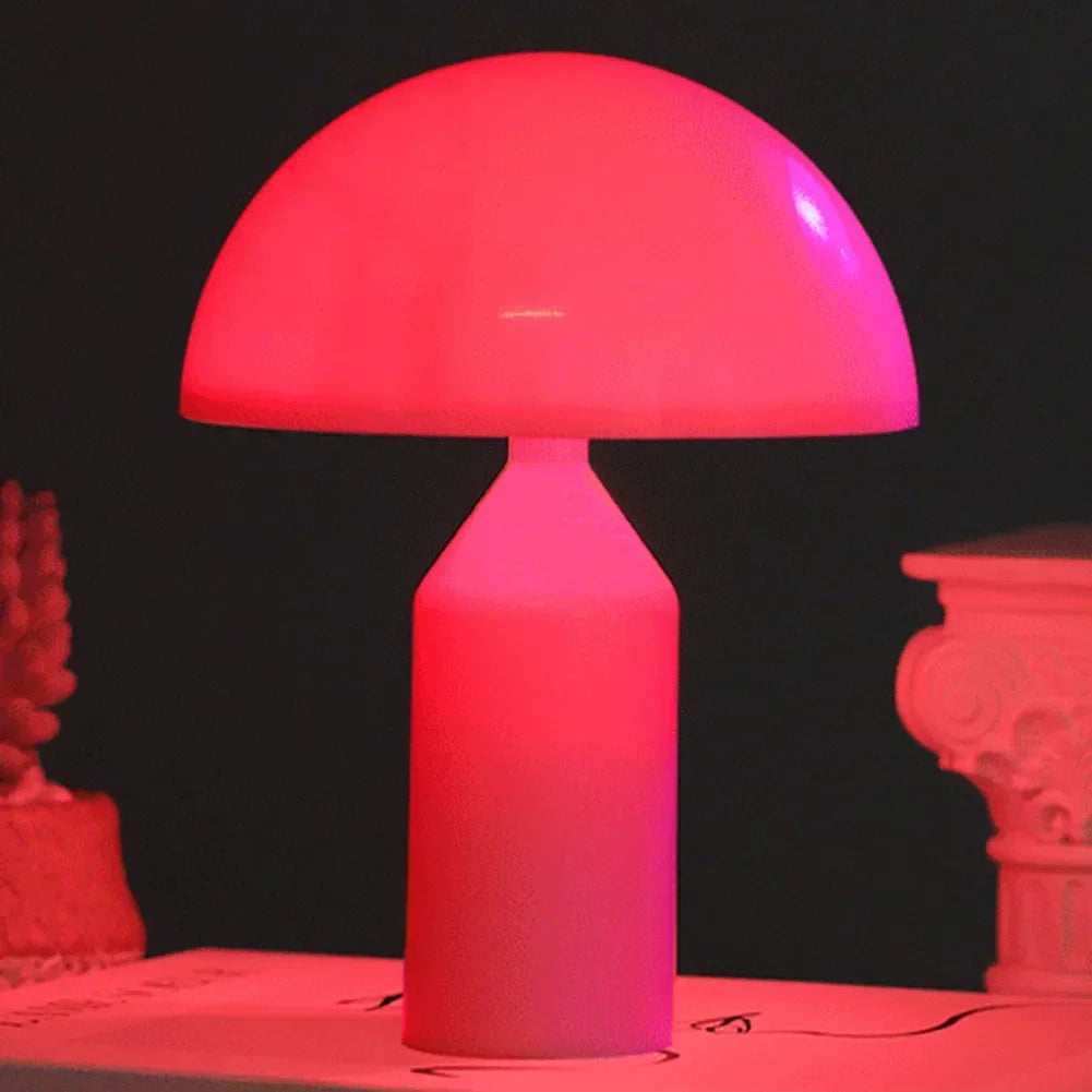 lampe table led moderne blanc orange vert rouge bleu flux lumineux faible éclairage nuit