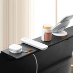 support tablette moderne fibre carbone noir réglable clips magnétiques table ordinateur