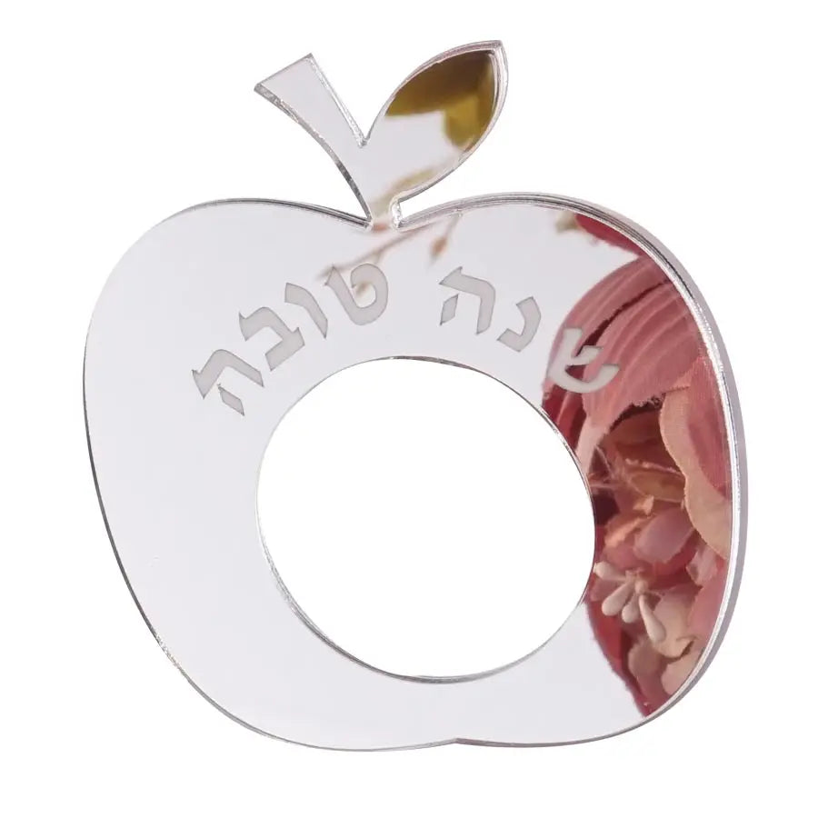 porte serviettes pomme or rose argenté miroir moderne décoration table événement cadeau festive