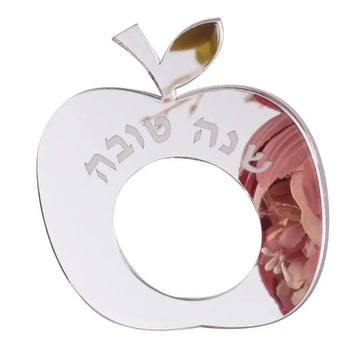 porte serviettes pomme or rose argenté miroir moderne décoration table événement cadeau festive