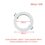 anneaux fixation blancs modernes lampes led rond lisses ab abs bases lampes