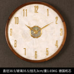 horloge murale moderne or marron asiatique décoratif salle mangerDecoration horloge digitale aiguille