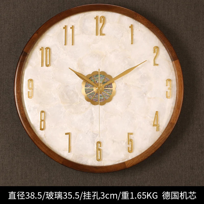 horloge murale moderne or marron asiatique décoratif salle mangerDecoration horloge digitale aiguille