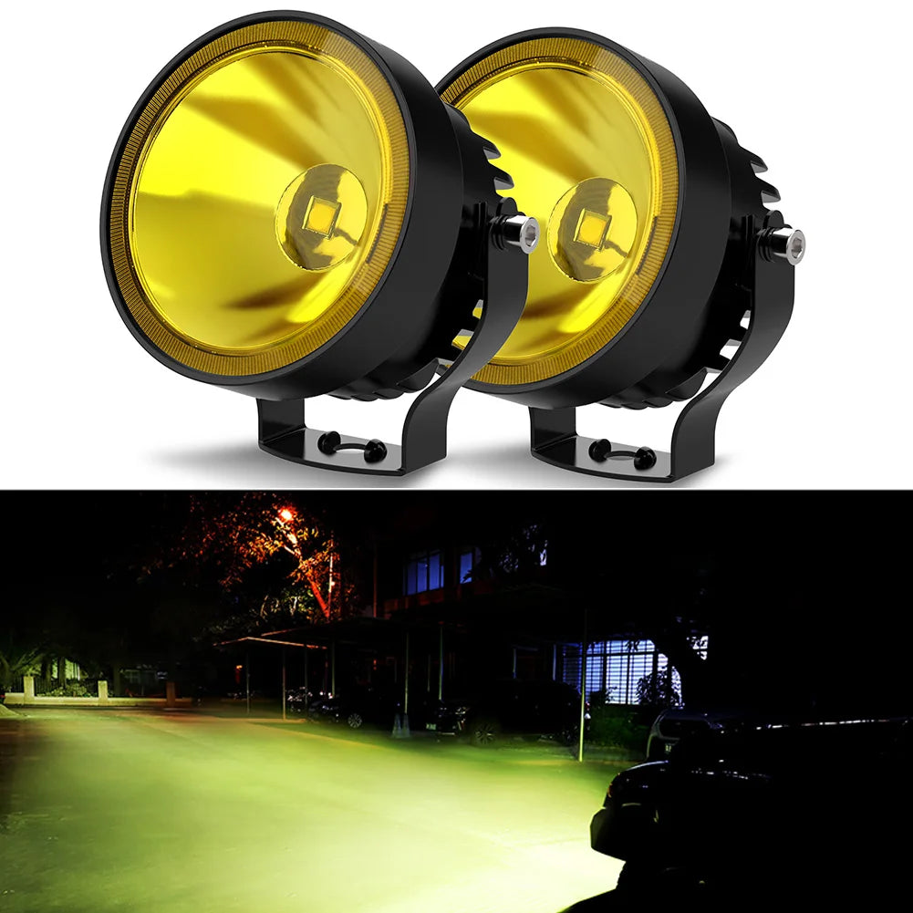 projecteur led 60w noir jaune hexagonal moderne robuste adaptable 180