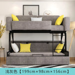canapé lit pliant moderne gris bleu jaune blanc tissu floral high elastic foam sponge