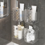 Boîte de rangement murale transparente pour salle de bain en acrylique