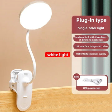 lampe clipable led rechargeable protection yeux modes gradation moderne minimaliste étude lecture