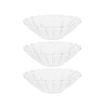 bougeoirs réutilisables transparents classique doré rond lisse bougies chandeliers
